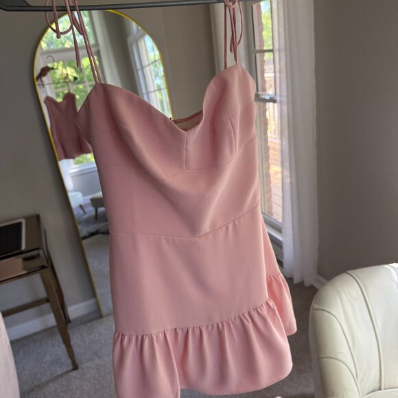 Amanda Uprichard Pink Romper Dress - Picture 3 of 8